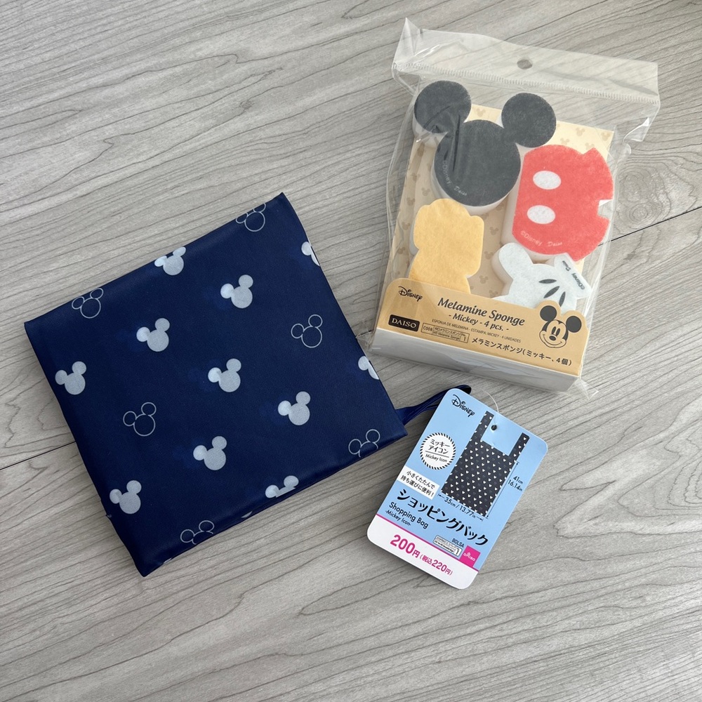 Reusable Bag and Kitchen Sponge Set - Mickey Mouse